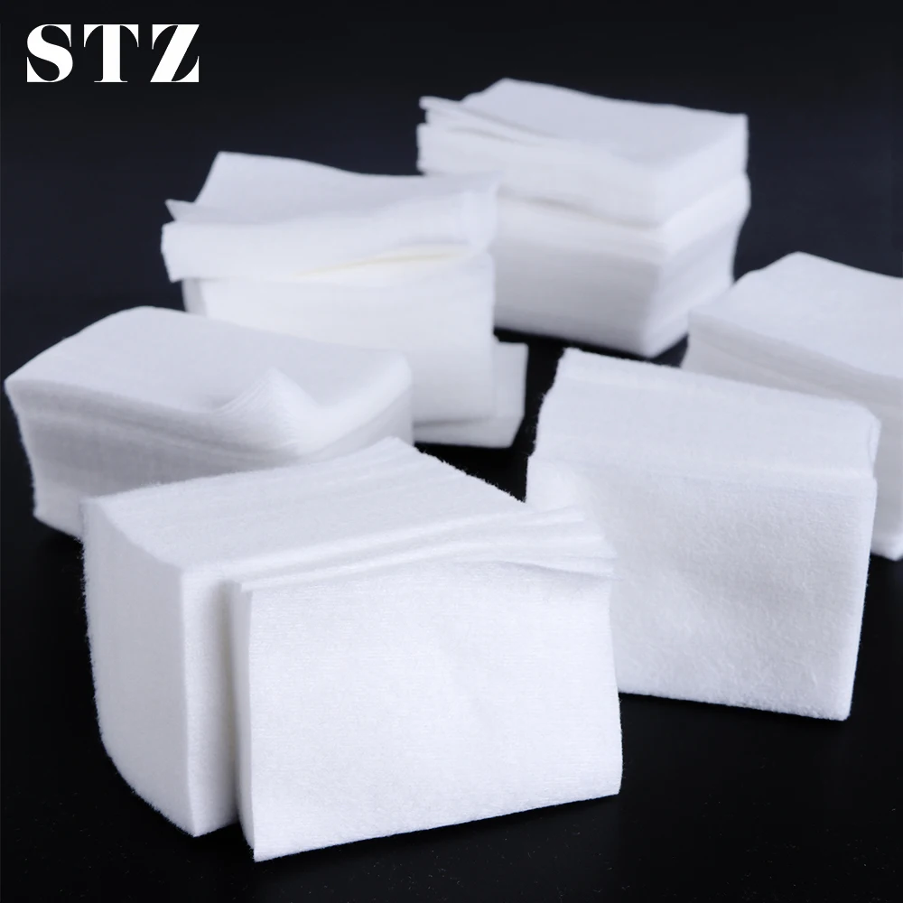

STZ 900pcs/pack Gel Polish Remover Lint-free Manicure Wipes For Removing Gel Varnish Nail Napkins Cottons Cleaner Tools #957