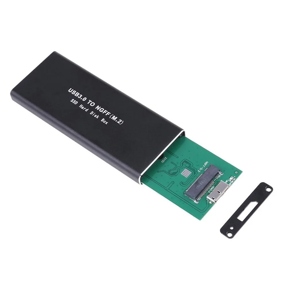 M.2 NGFF портативный SSD корпус USB 3,0 чехол SATA на основе B Ключ твердотельный диск адаптер конвертер Поддержка 2230 до 2280