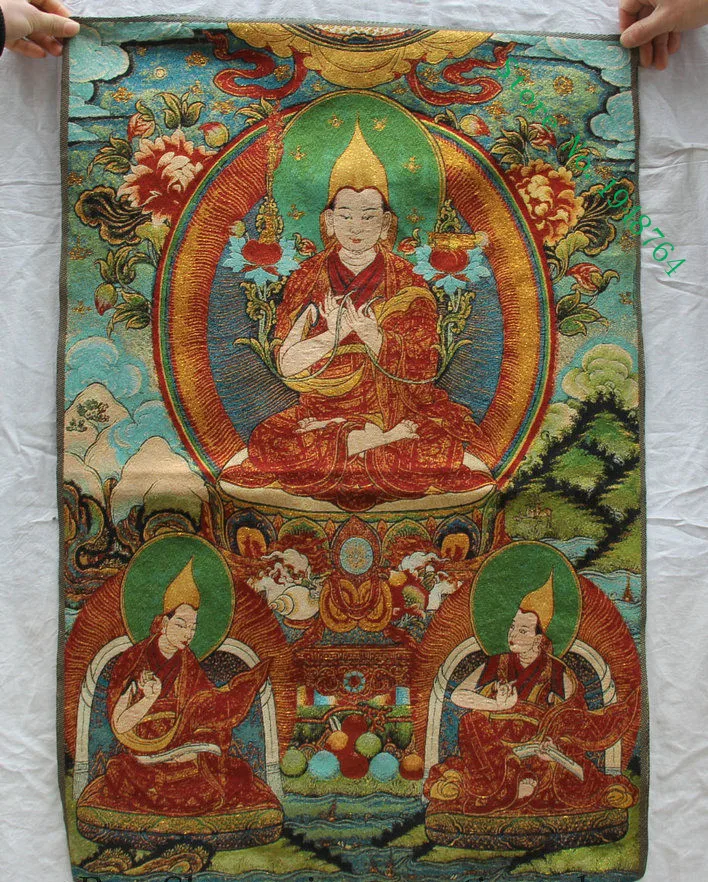 36/"Tibetan Buddhism Silk Cloth thangka Tara Guanyin KuanYin Buddha Statue Tangka