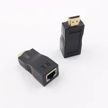 HDMI RJ45 CAT5E CAT6 UTP LAN Ethernet HDMI Extender Repeater 1080P Hard Plastic HDMI To RJ45 Network Cable Extender For HDTV HDMI RJ45 CAT5E CAT6 UTP LAN Ethernet HDMI Extender Repeater 1080P Hard Plastic HDMI To RJ45 Network Cable Extender For HDTV