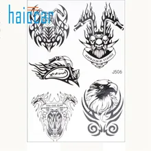 Удивительные 1 шт. Средства ухода за кожей Книги по искусству татуировки Наклейки временные Макияж Водонепроницаемый съемный ja29