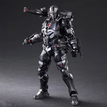 Jogar artes marvel vingadores ironman máquina de guerra super herói homem de ferro preto bjd figura de ação modelo brinquedos