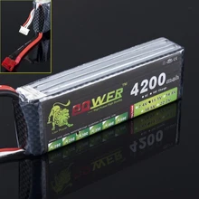 1pcs Lion Power 11 1V 4200MAH 30C MAX 45C AKKU LiPo RC Battery For Trex 500
