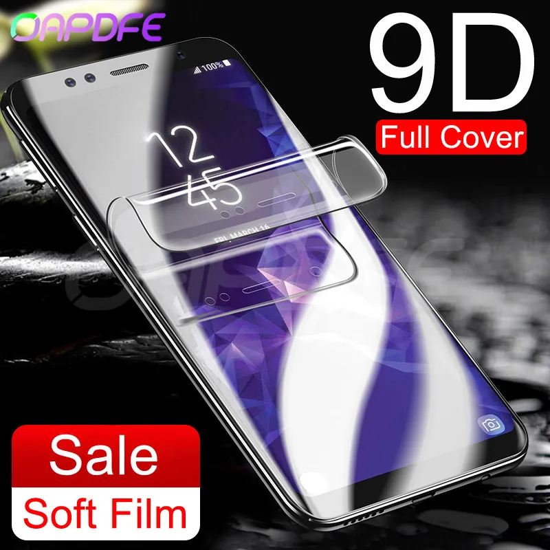 

OAPDFE 9D Full Cover Screen Protector Film For Samsung Galaxy S9 S8 Plus S7 S6 Edge Note 8 9 Soft Protective Film ( Not Glass )