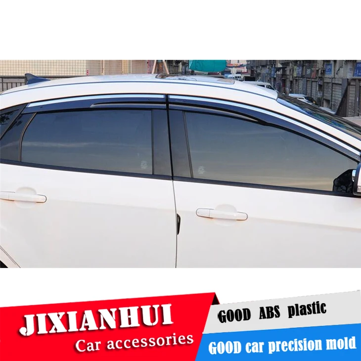 

For Ford focus Window Visor For Ford focus 2017 Vent Shades Sun Rain Deflector Guard 4PCS/SET Car Styling
