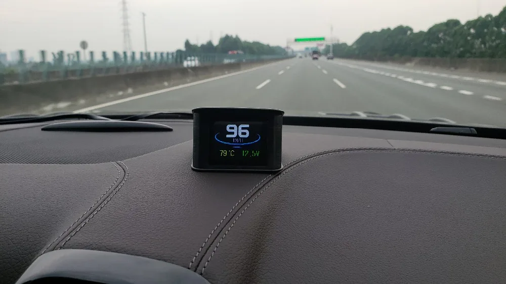 Hud Дисплей OBD Компьютер Автомобильный проектор скорости Цифровой скорость метр расход топлива Температура Датчик приспособление для диагностики obdii