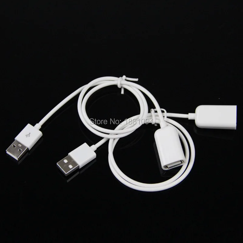 Szaichgsi 50cm White Usb 2.0 Male To Female Extension Cable Cord