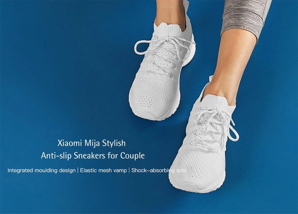 Xiaomi Mijia Sneaker 2 спортивные кроссовки дышащая система блокировки рыбьей кости эластичный вязаный вамп без samrt чип снаружи