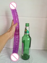 Super long 43 cm Juguete Doble Pene Del Sexo Del Pene para Lesblan productos de Doble Consoladores Pene Consoladores Juguetes Sexuales para La Mujer y gay