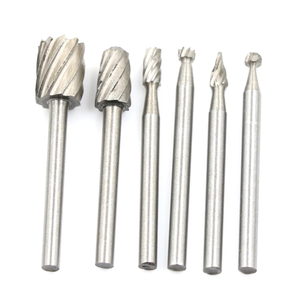 6pcs Mini Drill Bit Set Dremel Rotary Tool Cutting Tools Knife Wood