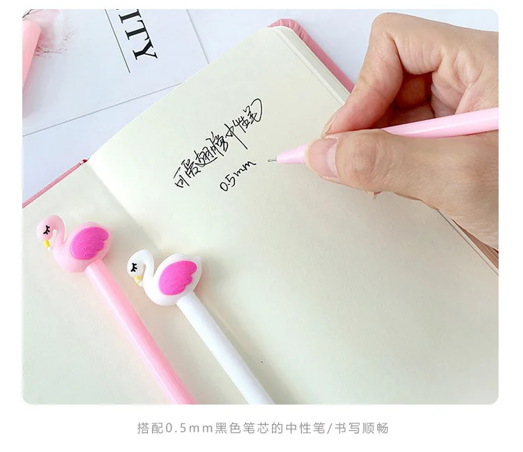 Милый розовый девушка серии Фламинго тетрадь ручка набор новых пар подарок с коробкой книга подарок школы канцелярские