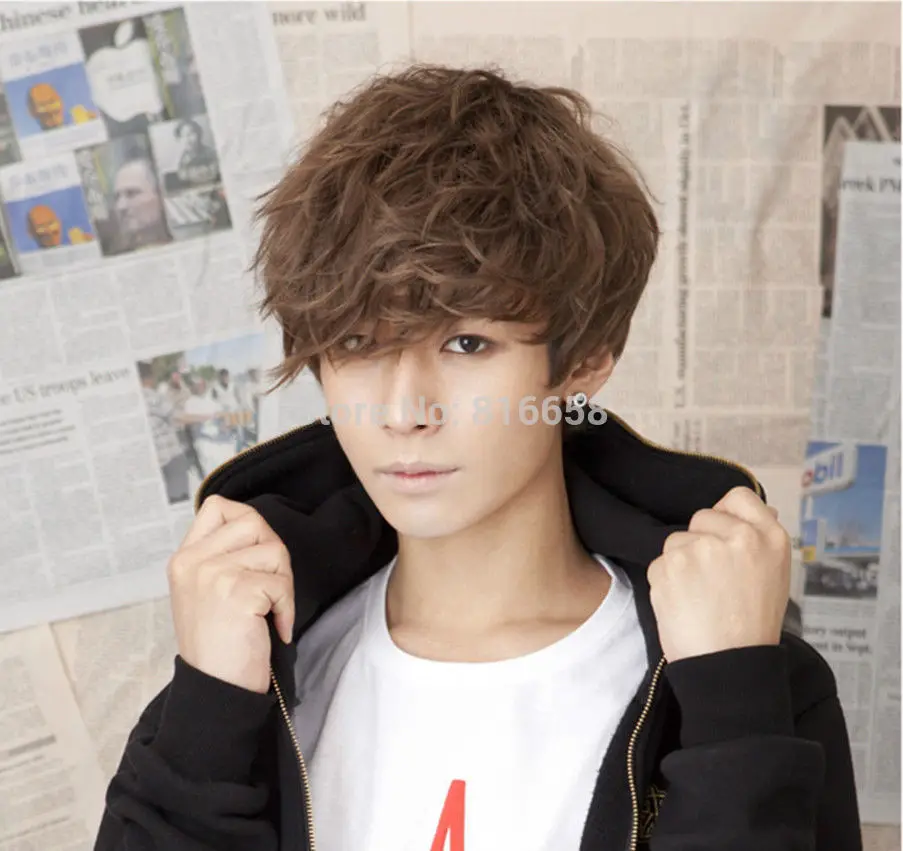 Free Shipping Hot Style Handsome Boys Wig Korean Fashion Short