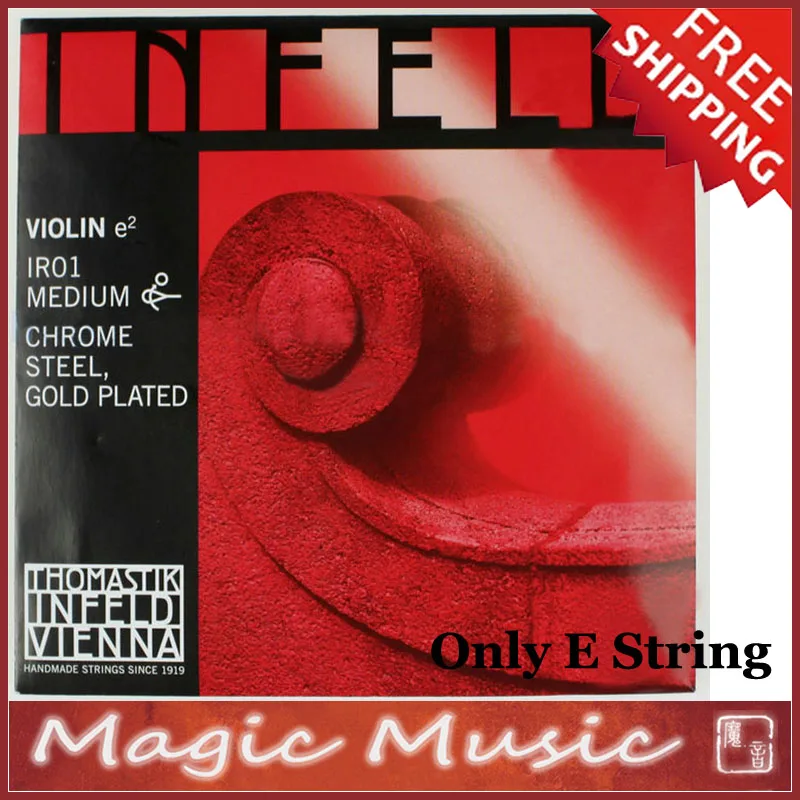

Free shipping! Thomastik Infeld-Red IR01 Violin Gold Plated E String 4/4, Made in Austria, Only E String Model IR01 1 Piece