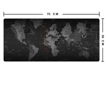 

Large Mouse Pad Old World Map Gaming Mouse pad Anti-slip Natural Rubber Gaming Mouse Mat with Locking Edge