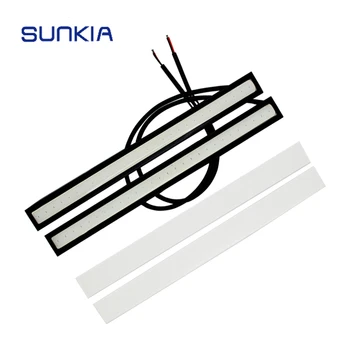 

SUNKIA 17CM LED DRL 100% Waterproof Daytime Running Lights For Universal Cars Day Lamps Yellow/White/Blue/Crystal Blue Color