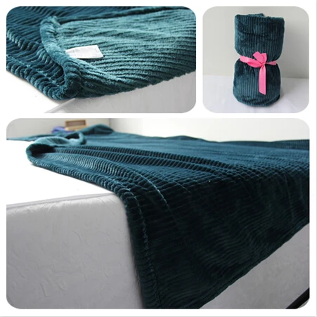 70*50 дюймов одноцветное черно-зеленое рельефное Фланелевое Флисовое одеяло постельное белье простыня покрывало на кровать покрывало для дивана декоративное покрывало