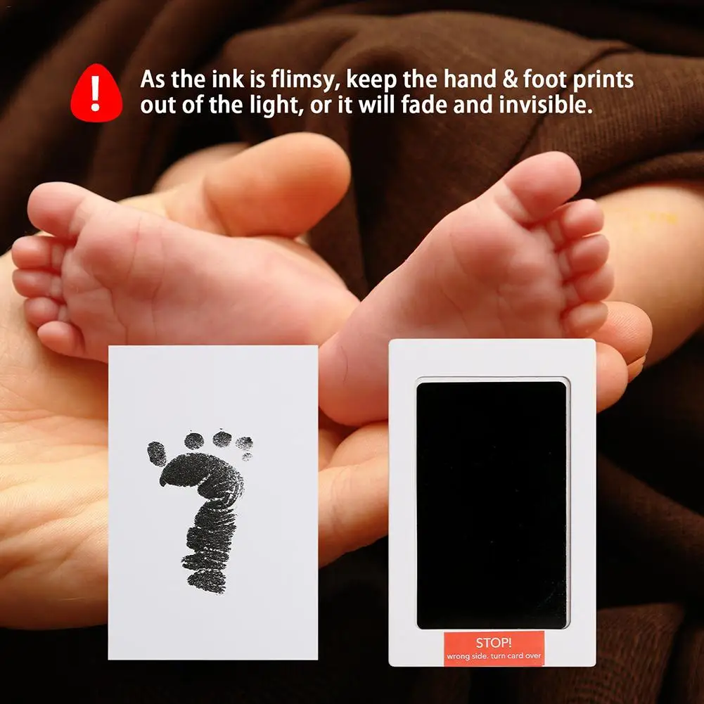 2 шт. нетоксичный отпечаток руки ребенка отпечаток ноги отпечаток комплект Детские сувениры литье новорожденный штемпельная подушка для