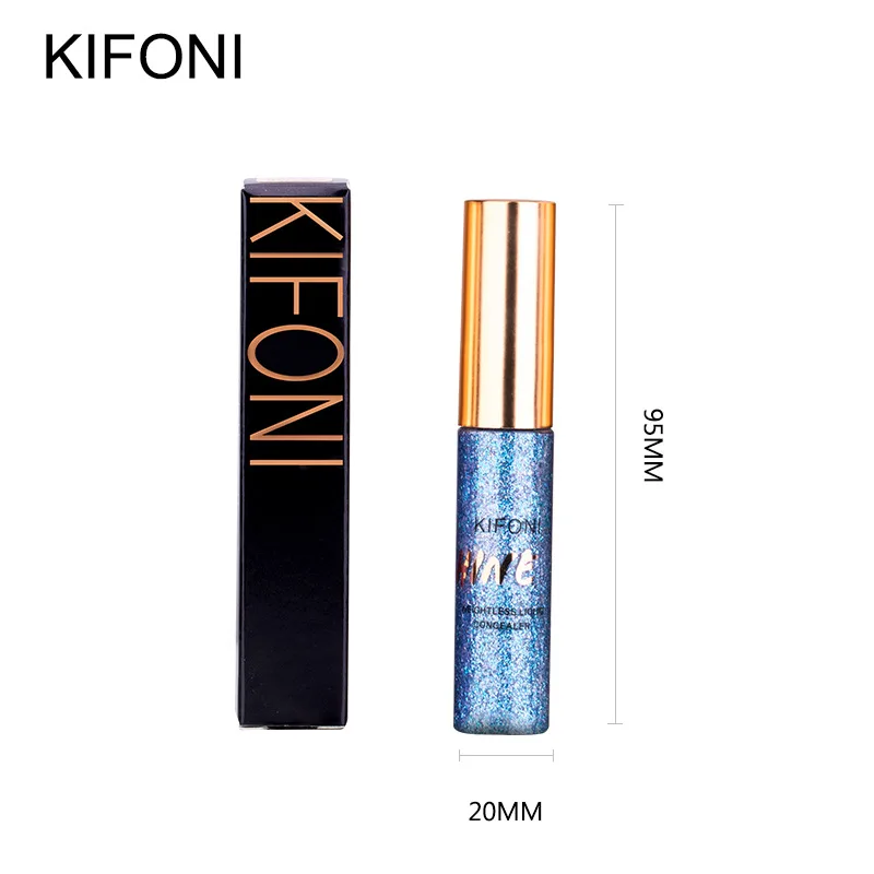 KIFONI Glitter Eyeliner Waterproof Makeup Eye Liner Pencils Long Lasting Shimmer White Blue Color Brand Liquid Eyeliner