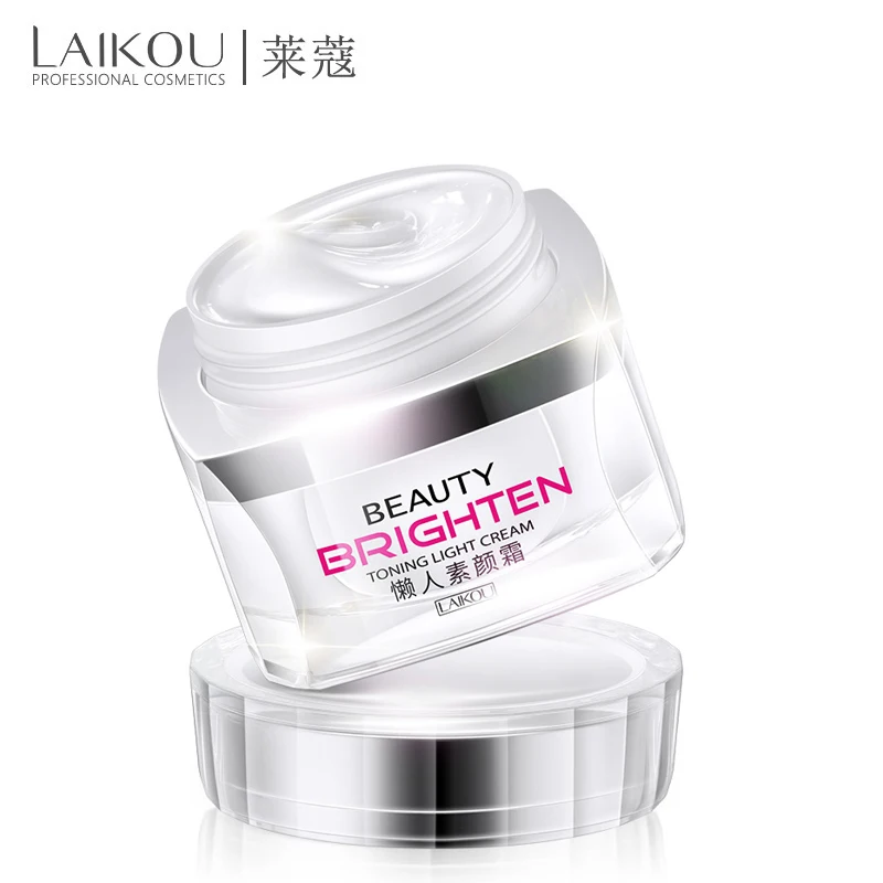 

LAIKOU Brighten Toning Light Cream 50g Invisible Concealer Rejuvenation Brightens Complexion Lazy Necessary Face Care Cream