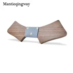 Mantieqingway Геометрия деревянный галстук-бабочка для мужчин Artisnal деревянный галстук-бабочка Галстуки 3D классическая деревянная Gravata Галстуки