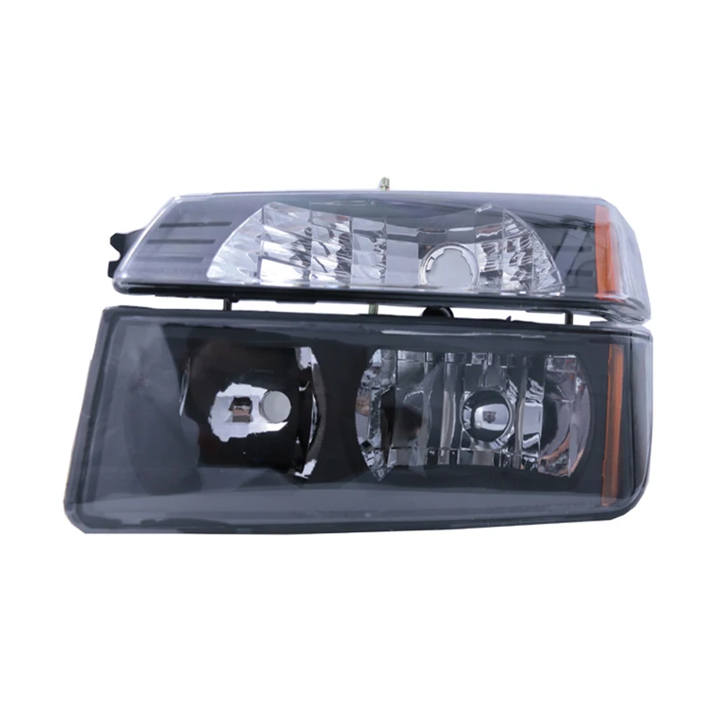 2/шт фар автомобиля в сборе для 2002 2006 CHEVROLET AVALANCHE фары бампер лампа 15136536 15136537|Фара