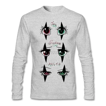 

Vintage Style Eyes Pack Emala Men T Shirts Concert Personality Costumes For Men Joy Sadness Anger Eyes Short Homme Tee Shirts
