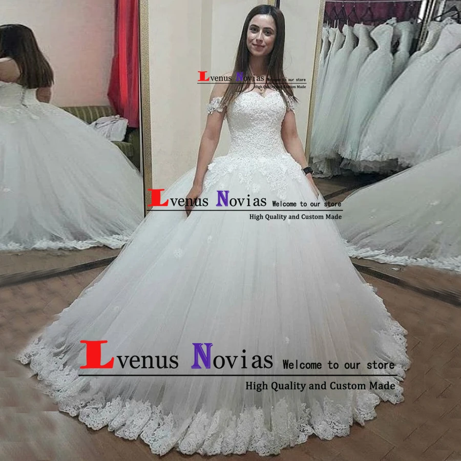 Vestido De Noiva/ недорогие свадебные платья, сексуальное бальное платье с открытыми плечами, кружевное свадебное платье, бальное платье