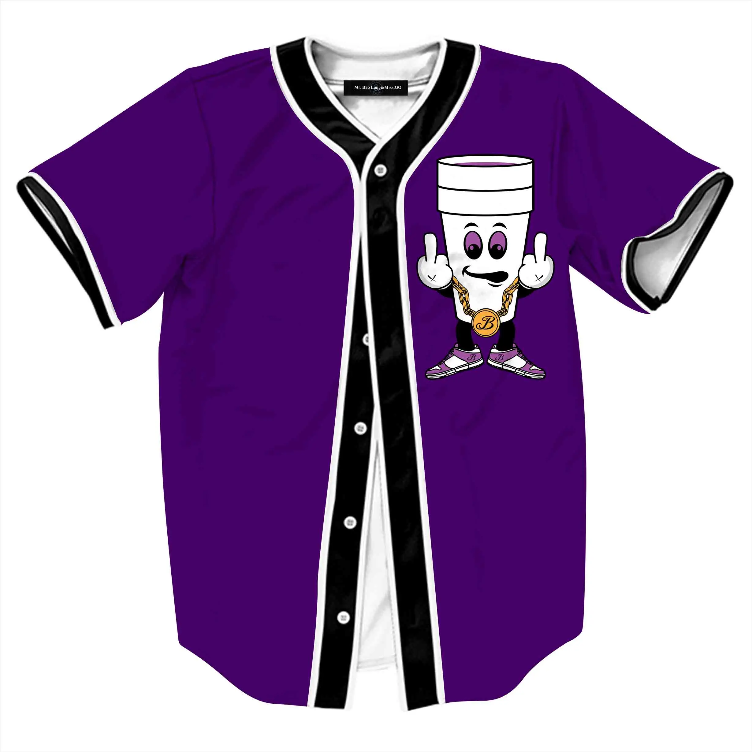 baseball jersey purple