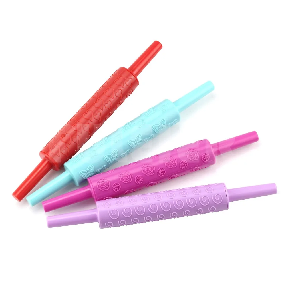 4 style Plastic pastry dough Rolling Pin, DIY kitchen baking tools