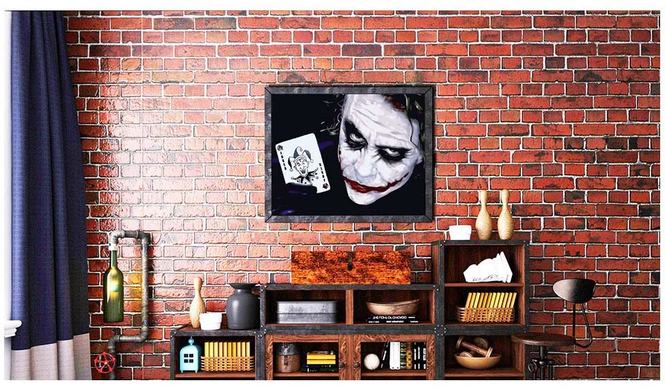 Frameless Picture On Wall Acrylic Oil Coloring By Numbers DIY Painting By Numbers For Unique Gift Home Decor Joker