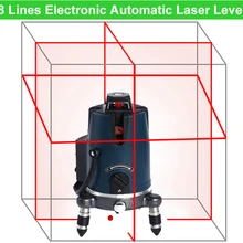 3D Лазерные уровни 8 линий перекрестный уровень самонивелирующийся 360 градусов Поворотный крест литиевая батарея красные Лазерные лучевые инструменты