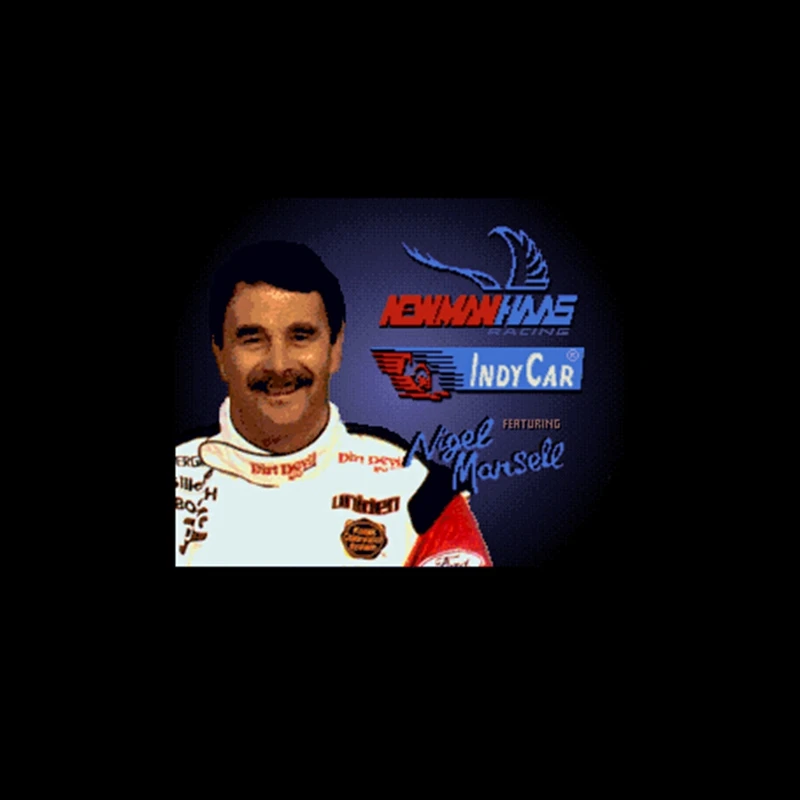 Newman Hass Indy Car Featuring Найджел манселл 16 бит большая серая игровая карта для NTSC