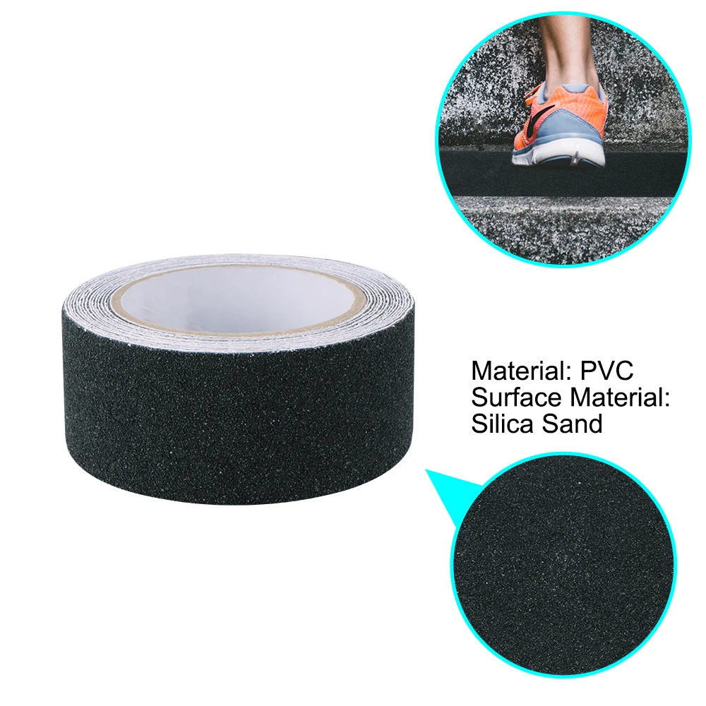 

Anti-Slip Traction Tape Strong Grip Abrasive Tapes Indoor Outdoor Stairs Non Skid Bicycle Stickers 2.5cm*5m 5cm*5m 10cm*5m