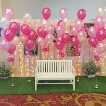12 шт., розовые, белые прозрачные шары, латексные гелиевые шары для вечеринки в честь Дня Рождения, товары для вечеринки в честь рождения ребенка, свадебные украшения, баллон для мероприятий