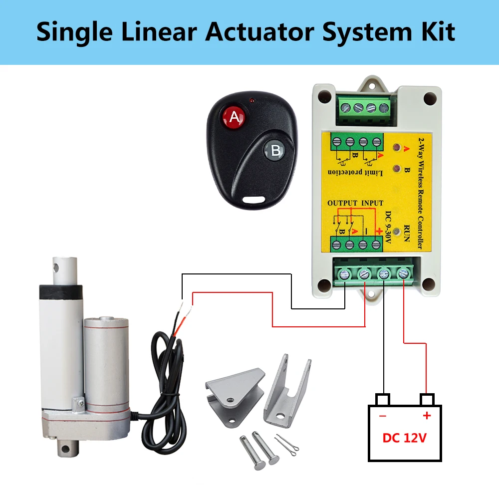 

2" Linear Actuator 12V + Motor Controller(3 modes)+Brackets Auto Door Lift