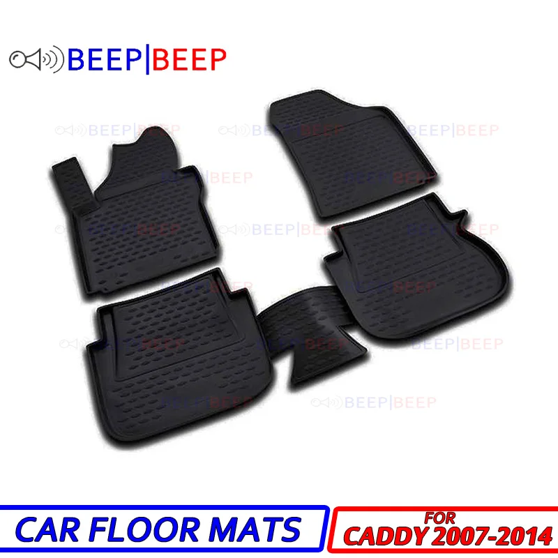 

For Volkswagen Caddy 2007-2014 car floot mats carpets auto floor dustproof skidproof car styling interior decoration