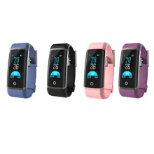 Z19 цветной экран Датчик сердечного ритма фитнес-трекер умные часы будильник умный Браслет для iPhone 6 7 8 X Plus