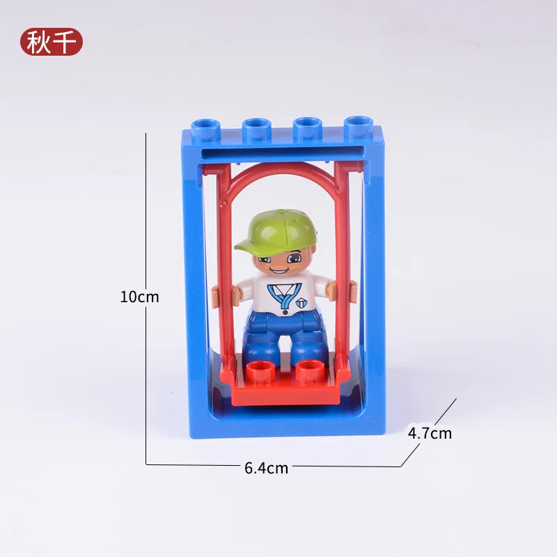 Duploe Cities DIY креативные аксессуары фигурки кирпичных Bulks зеленый Буш цветок трава