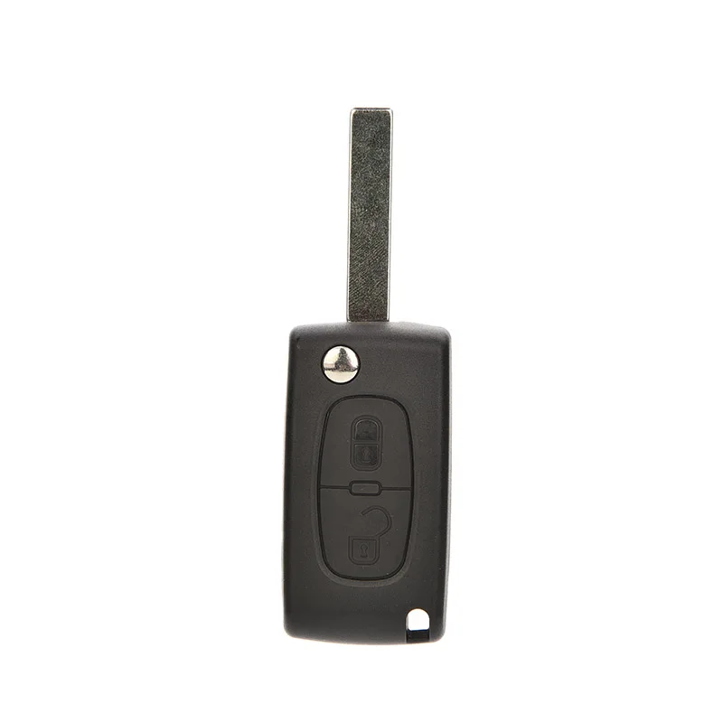 2 Button Plastic Key Shell Replacement Remote Car Key Case Cover For PEUGEOT 207 307 308 Folding Key Shell