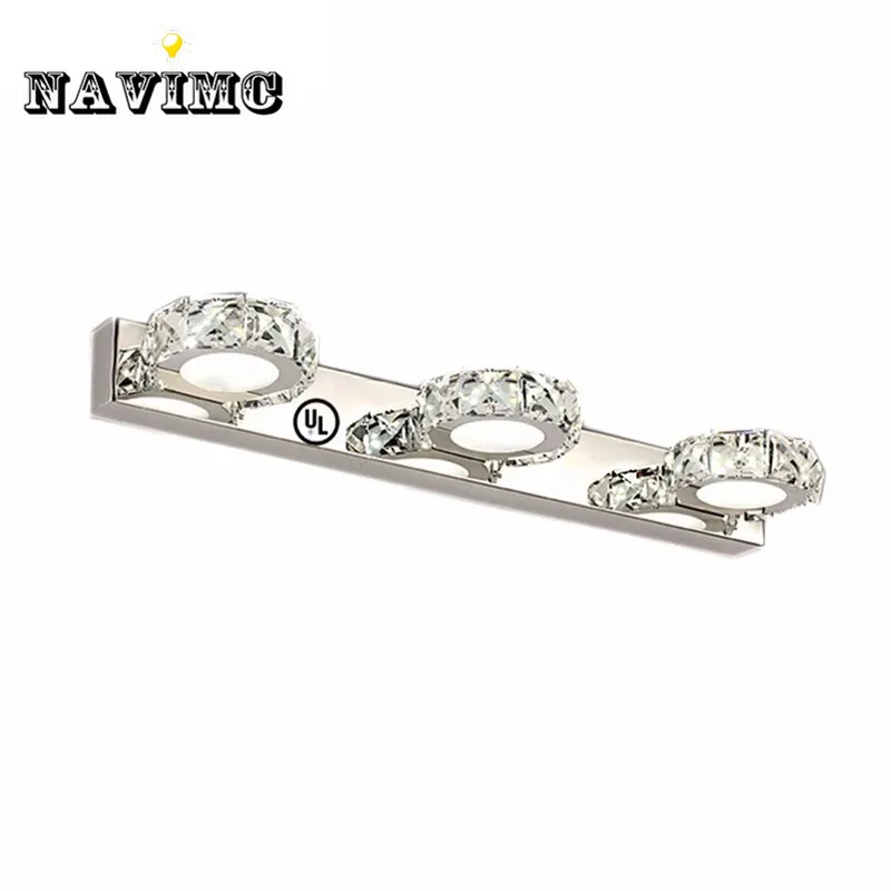 

Modern Bathroom Vanity Lights Crystal LED Wall Lamp Sconces Bedside Lamp Lighting for Front Makeup Mirror