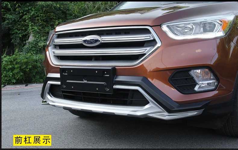 Авто бампер Защита для Ford Kuga ESCAPE. бампер пластина Высокое качество абсолютно ABS Передние+ задние автомобильные аксессуары