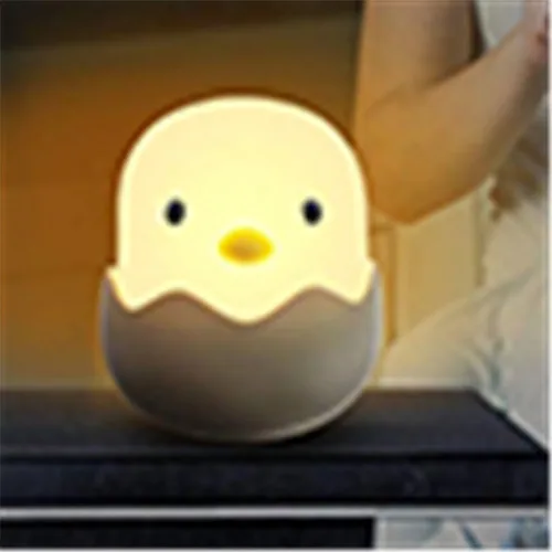

Cute Chicken Eggshell Tumbler USB Charging Sleeping Night Light Bedroom Kid Baby Feeding Lamp