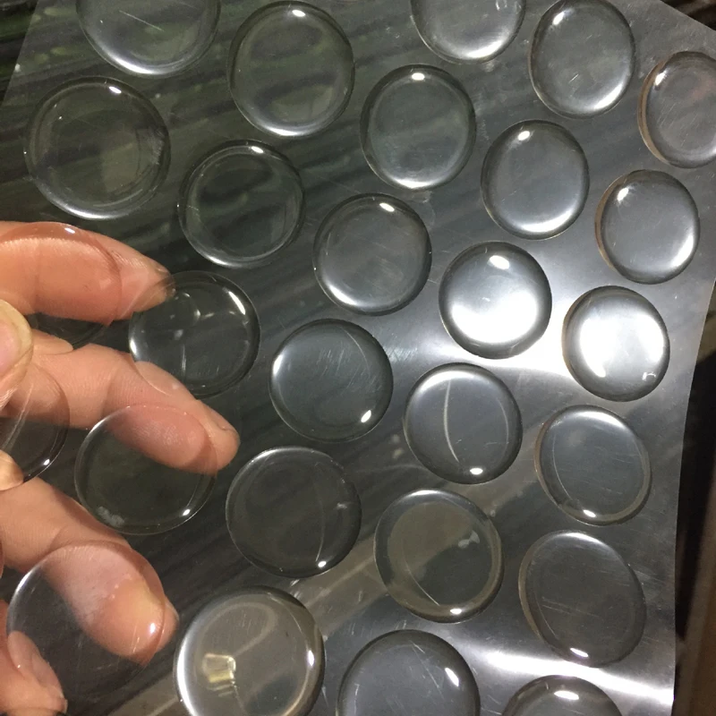 100pcs Round 3D Crystal Clear Epoxy Adhesive Circles Bottle Cap Stickers DIY Craft Circles Transparent Flash Resin Patch Dots