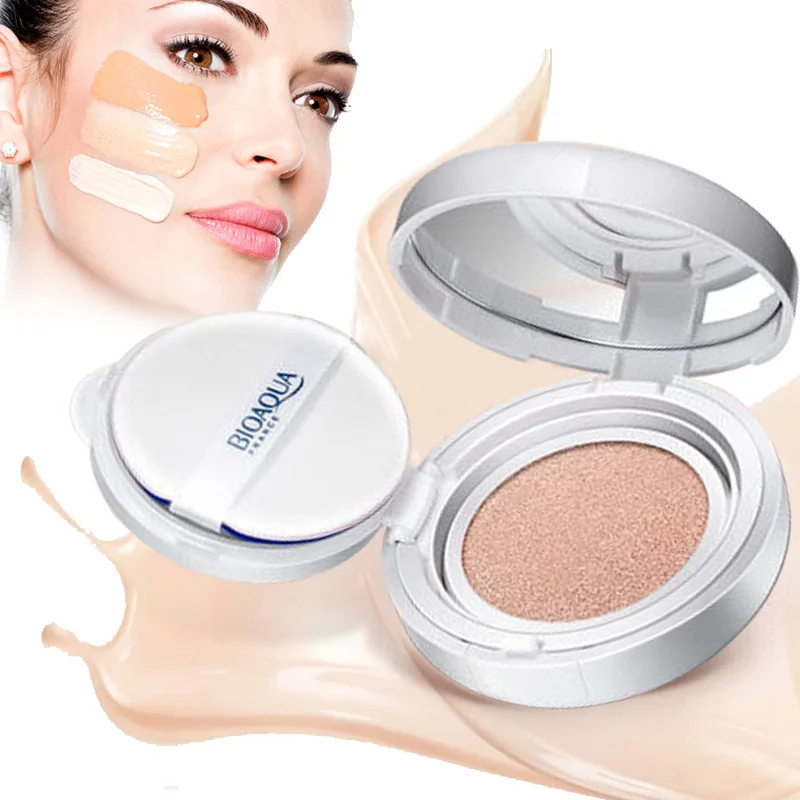 BIOAQUA солнцезащитный крем на воздушной подушке BB CC крем-консилер увлажняющий тональный крем отбеливающий макияж голый для лица красота макияж