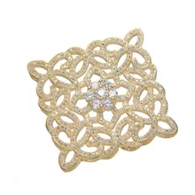 Jóia Que Faz Fontes de Alta Qualidade Flor de Cristal Spacer Pingente fit DIY Colar de Pérolas Longo Componentes Descobertas 2017 Novo(China)