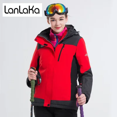 

LANLAKA 2018 Ski Jacket Women Winter Waterproof Jacket High-Quality Skiing Snowboarding jackets Warm Breathable Ski Suit Female