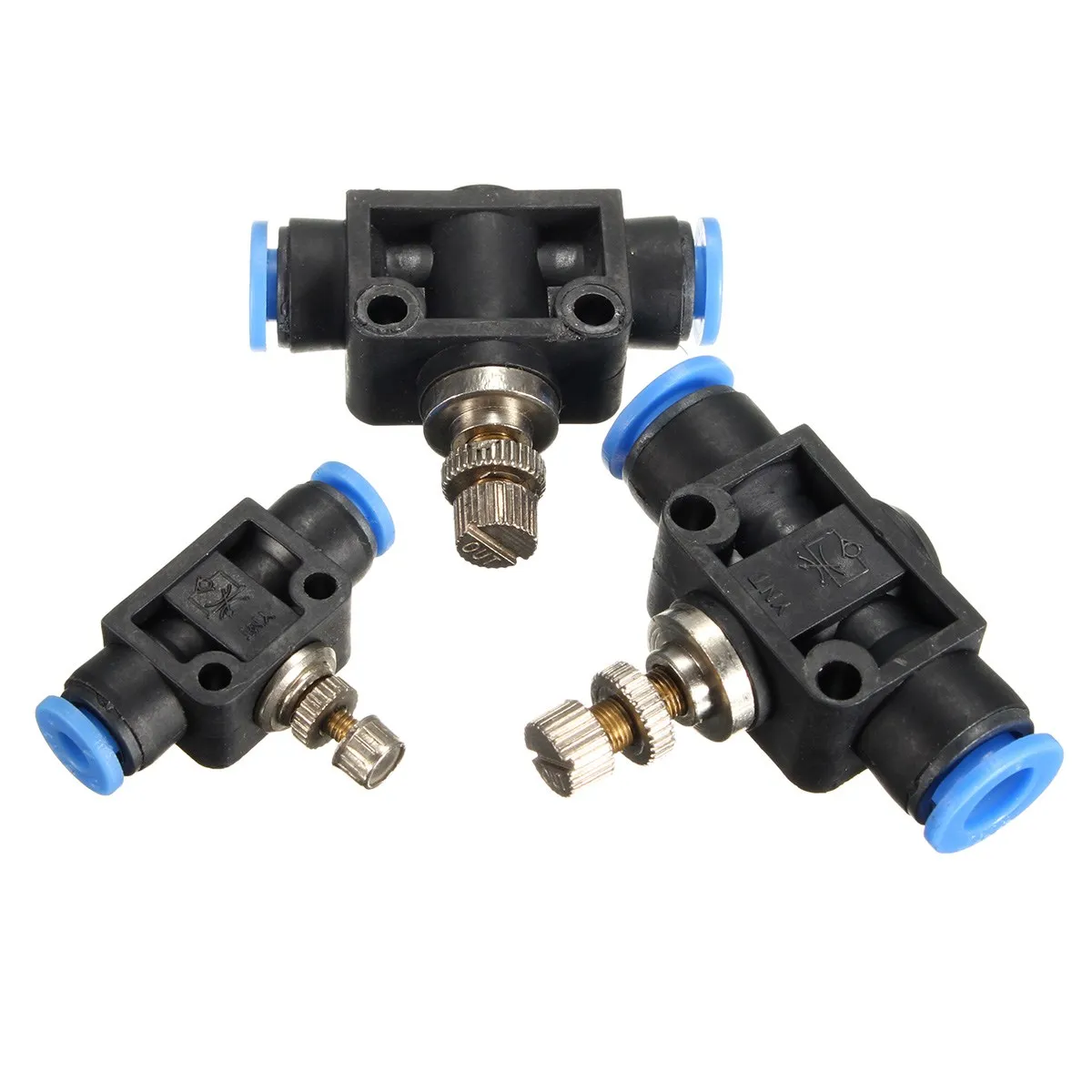 

Good Quality 4/6/8mm Air Flow Speed Control Valve Tube Water Hose Pneumatic Push In Fitting PA4 PA6 PA8 Valve