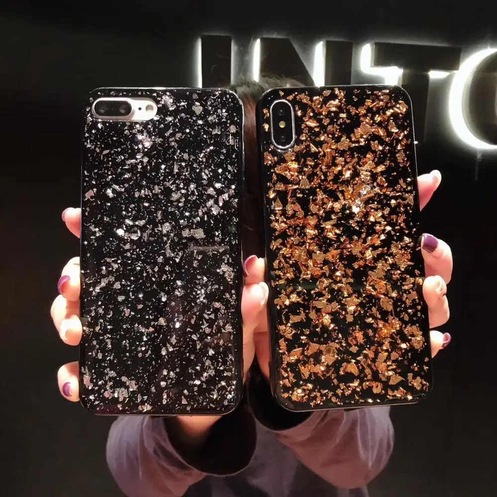 

Bling Glitter gold Soft TPU Case For iPhone XS XR Case cover For iPhone 8 plus 7 plus 6 6s Plus XS Max back Phone cases coque