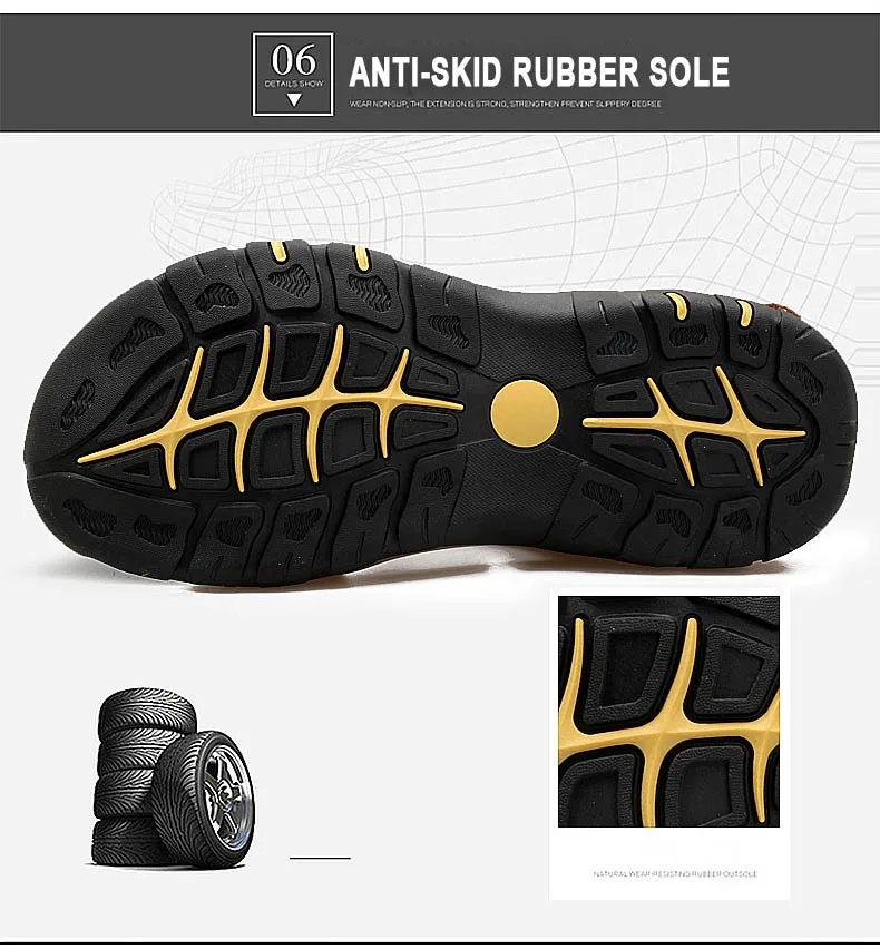 Men Summer Sandals Genuine Leather Casual Shoes Man Roman Style Beach Sandals Brand Men Summer Shoes Big Size 39-46 (13)
