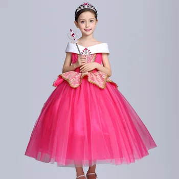 

2017 New Elite Princess Dresses Girls Dresses Children Cosplay Custumes For Halloween Performance Costumes Dress Up